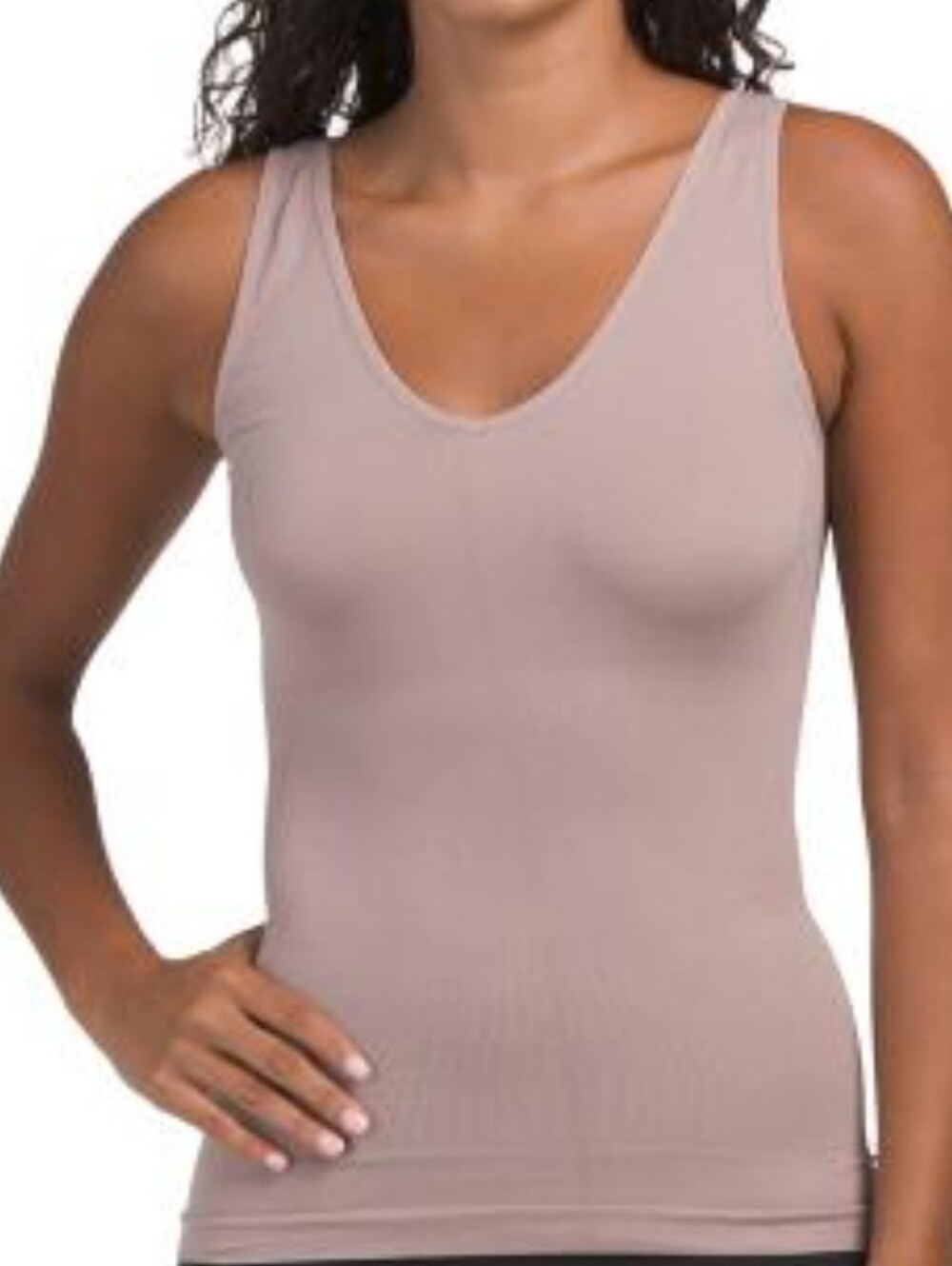 Skinnygirl Smoothers and Shapers Reversible Camis V-Neck or Scoop Tan Size L